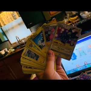 EletricType Pokémon card stack!